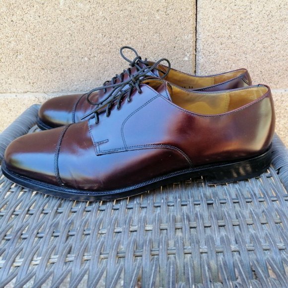 Cole Haan Lexington Men's Burgundy Cap Toe Derby Dress Shoes‎ Size 10.5 - Picture 3 of 10